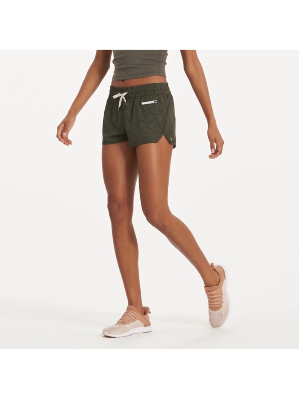 Vuori Clementine Short in Oregano Slub